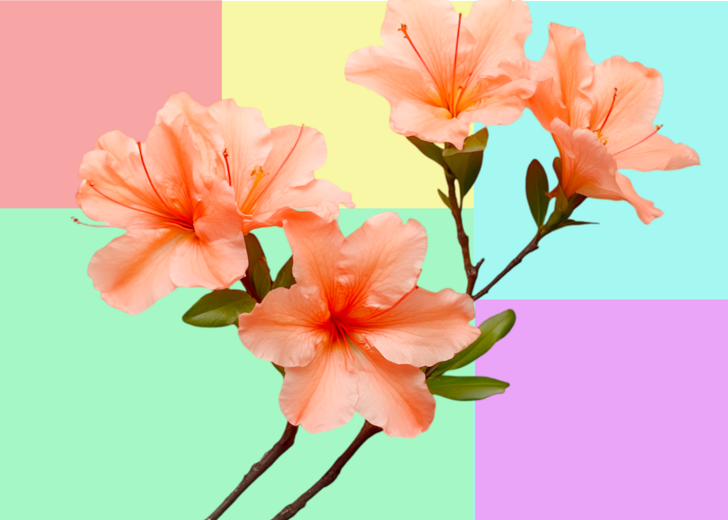 Flower Pastel Colored Artwork