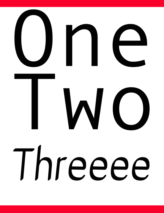 One Two Three Poster