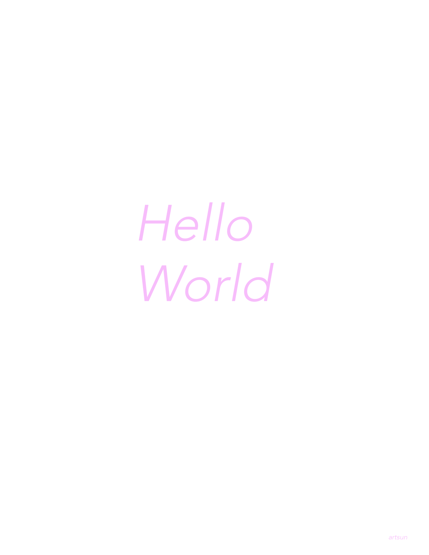 Hello World poster