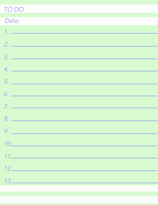 To Do List Notebook