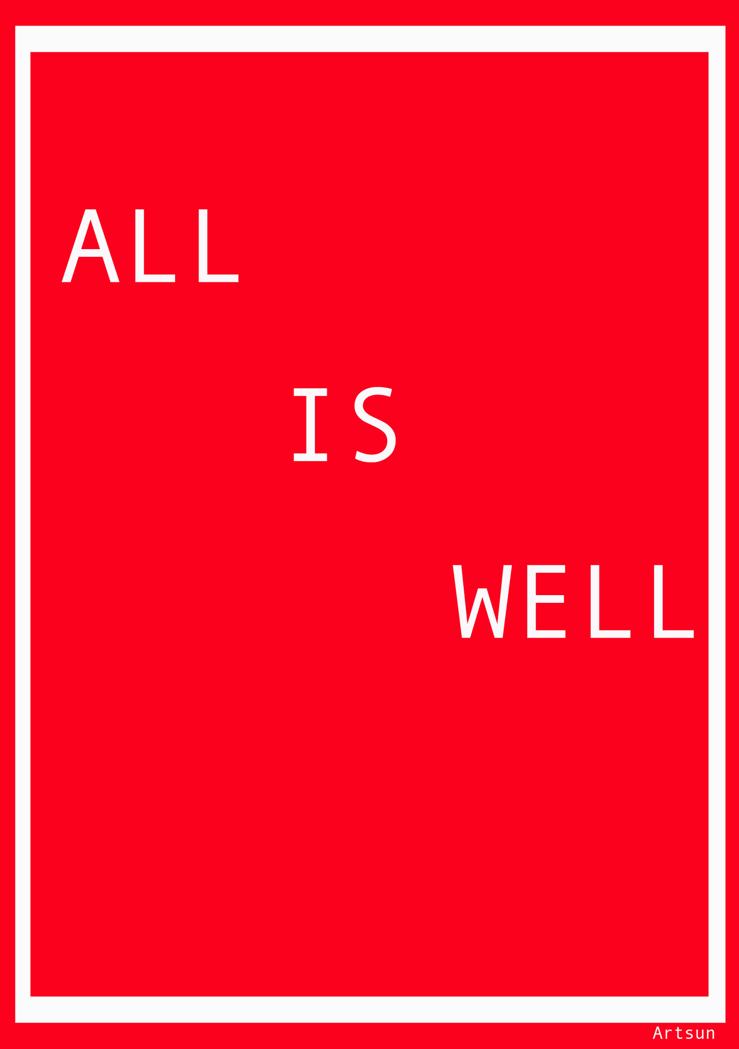 All is Well Poster