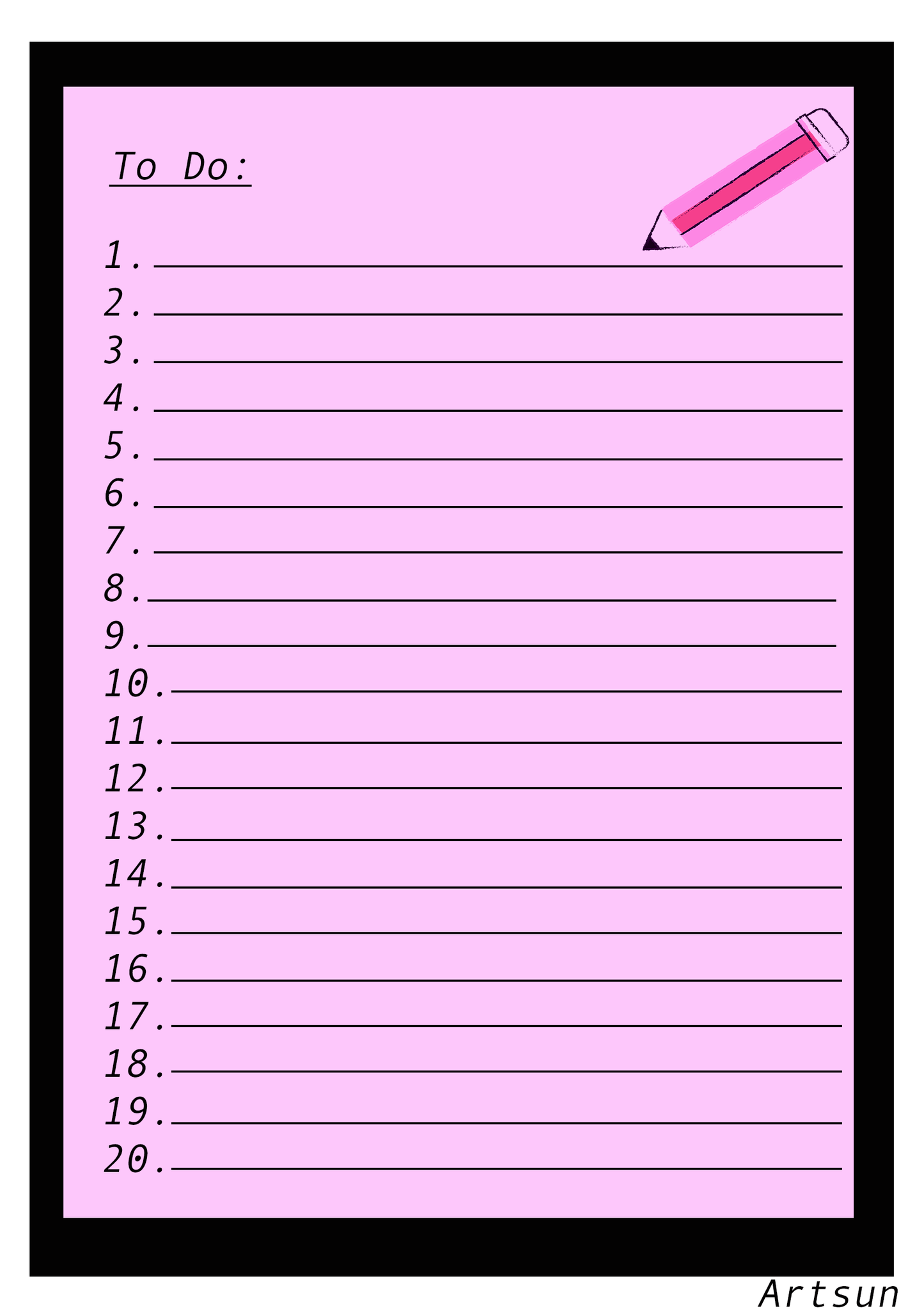 To Do Notebook