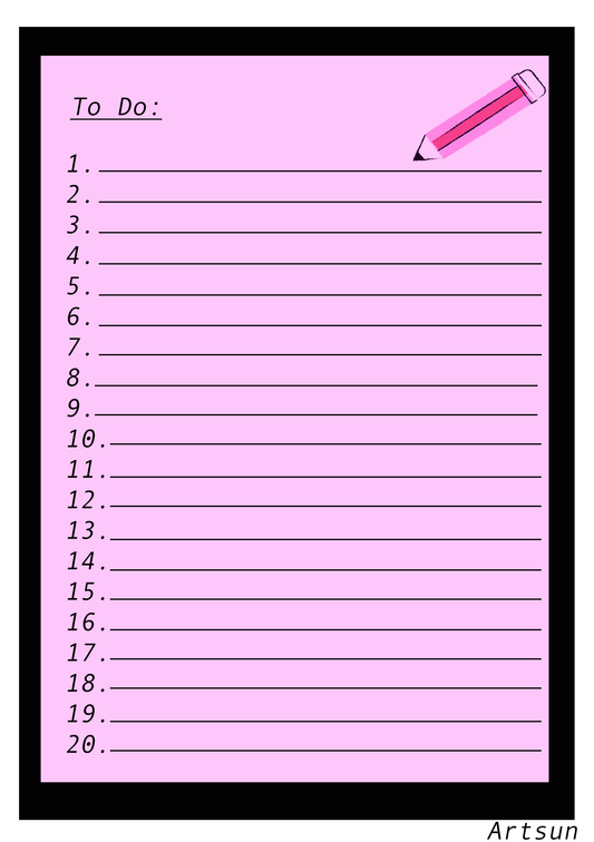 To Do Notebook