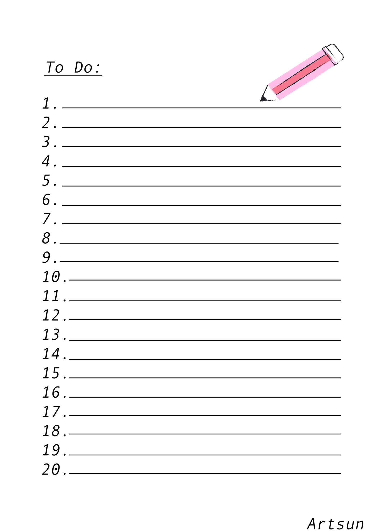 To Do Notebook