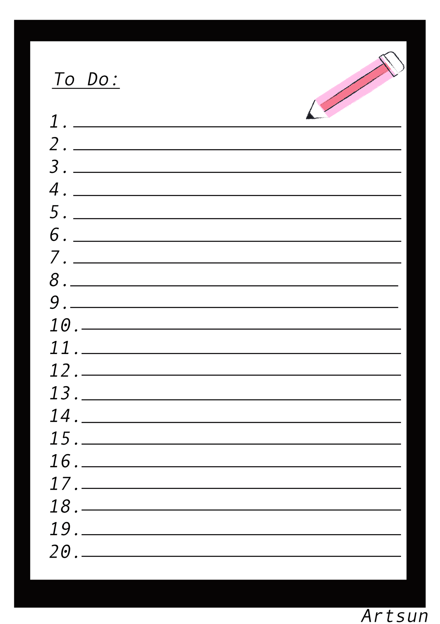 To Do Notebook