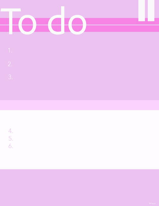 To Do Pink Planner